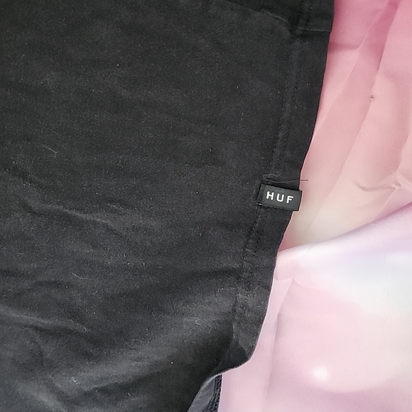 Mens Vintage Huf size lg black tee 100% cotton - Picture 3 of 5